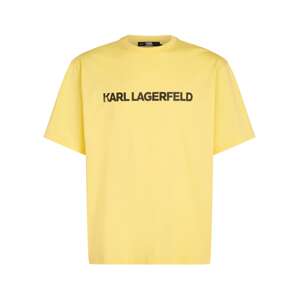 Karl Lagerfeld Póló  citrom / fekete