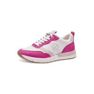 TAMARIS Rövid szárú sportcipők  ciklámen / rózsaszín / fehér
