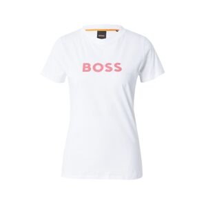 BOSS Orange Póló 'Elogo 5'  rózsaszín / fehér