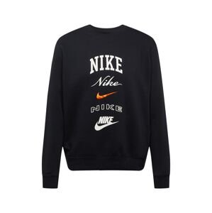 Nike Sportswear Sport szabadidős felsők 'Club'  narancs / fekete / fehér