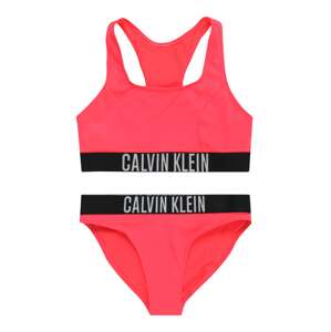 Calvin Klein Swimwear Bikini  szürke / világospiros / fekete