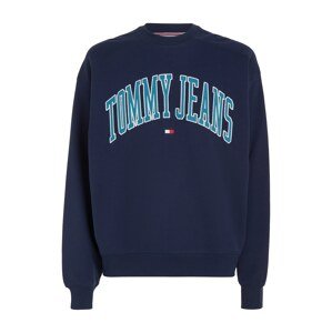 Tommy Jeans Tréning póló  tengerészkék / ciánkék / rikító piros / fehér