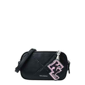 Karl Lagerfeld Válltáska 'Ikonik 2.0'  rózsaszín / fekete / fehér