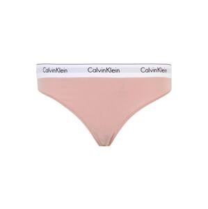 Calvin Klein Underwear Plus String bugyik  púder / fekete / fehér