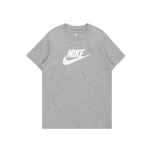 Nike Sportswear Póló 'FUTURA'  szürke melír / fehér