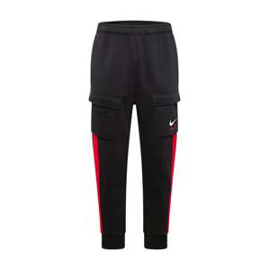 Nike Sportswear Cargo nadrágok 'AIR'  piros / fekete / fehér