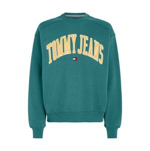 Tommy Jeans Tréning póló  sáfrány / smaragd / piros / fehér