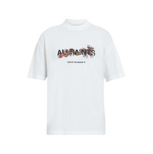 AllSaints Póló 'CHIAO'  szépia / vérvörös / fekete / fehér