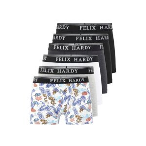 Felix Hardy Boxeralsók  világoskék / szürke melír / fekete / fehér