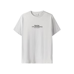 Bershka Tréning póló  szürke / világosszürke / rózsaszín / fekete