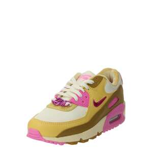 Nike Sportswear Rövid szárú sportcipők 'AIR MAX 90'  sárga / khaki / rózsaszín / fehér