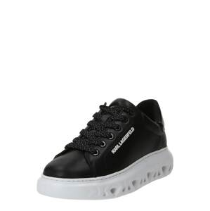 Karl Lagerfeld Rövid szárú sportcipők  szürke / fekete / fehér