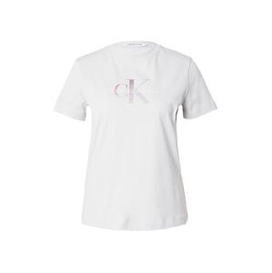 Calvin Klein Jeans Póló  világosszürke / lila / világoslila / fehér