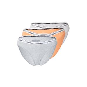 Calvin Klein Underwear Slip  szürke melír / világos narancs / fekete / fehér