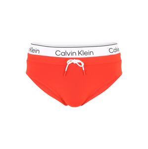 Calvin Klein Swimwear Rövid fürdőnadrágok  narancsvörös / fekete / fehér