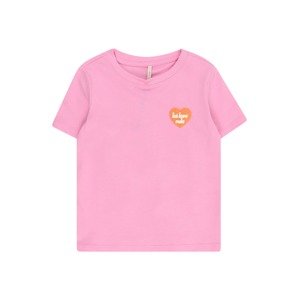 KIDS ONLY Póló 'SENNA'  narancs / világos-rózsaszín / fehér