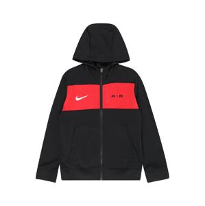Nike Sportswear Tréning dzseki 'AIR'  piros / fekete / fehér