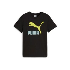 PUMA Póló 'Classics'  pasztellkék / limone / fekete