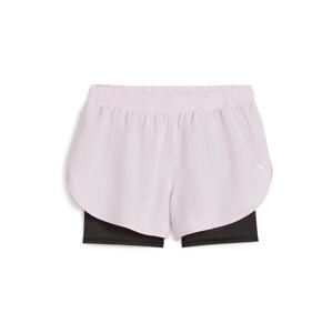 PUMA Sportnadrágok  pasztell-rózsaszín / fekete / ezüst