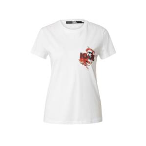 Karl Lagerfeld Póló 'Ikonik lny'  narancs / piros / fekete / fehér