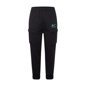 Nike Sportswear Cargo nadrágok  vízszín / fekete / fehér