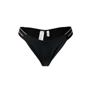 Calvin Klein Swimwear Bikini nadrágok 'DELTA'  fekete / fehér