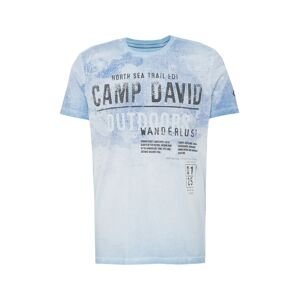 CAMP DAVID Póló  kék / világoskék / fekete