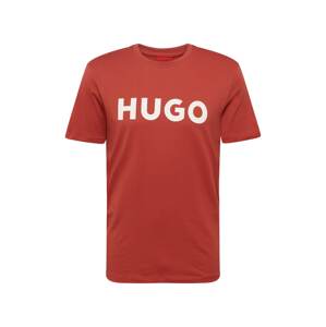 HUGO Red Póló 'Dulivio'  tűzpiros / fehér