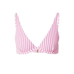 HOLLISTER Bikini felső  orgona / világos-rózsaszín / fehér