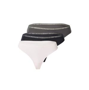 Tommy Hilfiger Underwear String bugyik  bazaltszürke / pasztell-rózsaszín / fekete / fehér