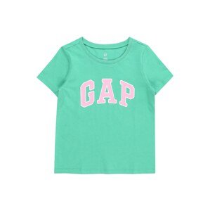 GAP Póló  zöld / világos-rózsaszín / fehér