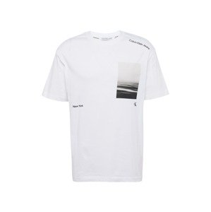 Calvin Klein Jeans Póló 'SERENITY'  szürke / világosszürke / fekete / fehér