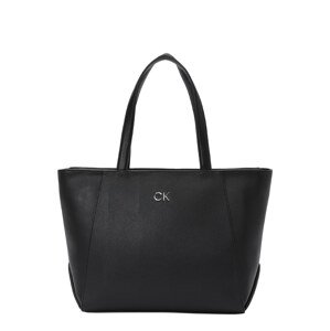 Calvin Klein Shopper táska 'Daily'  fekete / ezüst