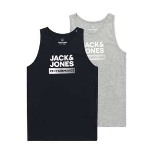 Jack & Jones Junior Póló  tengerészkék / szürke melír / fehér