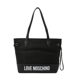 Love Moschino Shopper táska 'CITY LOVERS'  fekete / fehér
