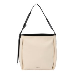 Calvin Klein Shopper táska 'GRACIE'  krém / fekete