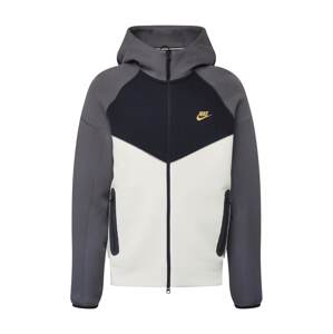 Nike Sportswear Tréning dzseki 'TCH FLEECE'  arany / szürke melír / fekete / fehér
