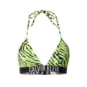 Calvin Klein Swimwear Bikini felső  citromzöld / fekete / fehér