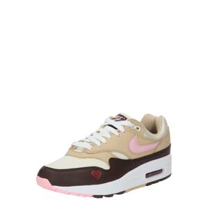 Nike Sportswear Rövid szárú sportcipők 'AIR MAX 1'  bézs / elefántcsont / csokoládé / rózsaszín