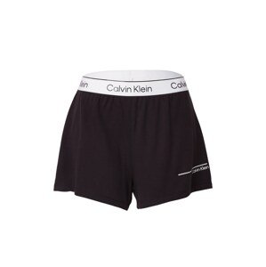 Calvin Klein Swimwear Rövid fürdőnadrágok 'Meta Legacy'  fekete / fehér