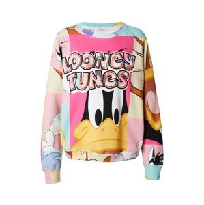 PRINCESS GOES HOLLYWOOD Tréning póló 'Looney Tunes'  pasztellsárga / rózsaszín / rózsaszín / fekete