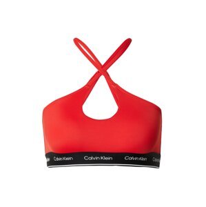 Calvin Klein Swimwear Bikini felső 'Meta Legacy '  piros / fekete / fehér