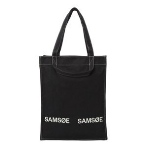 Samsøe Samsøe Shopper táska 'Salucca'  fekete / fehér
