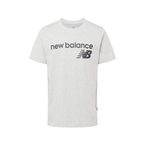 new balance Póló  világosszürke / fekete