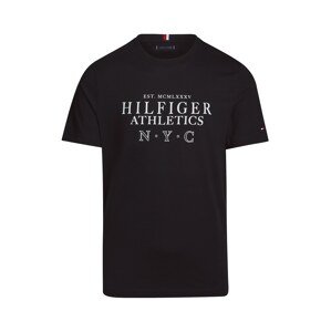 TOMMY HILFIGER Póló 'NYC'  fekete / fehér