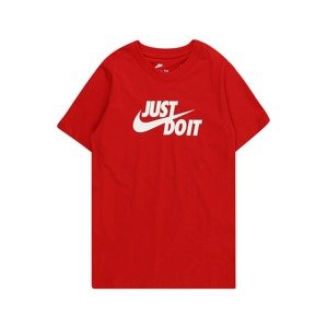 Nike Sportswear Póló 'JDI SWOOSH 2'  piros / fehér