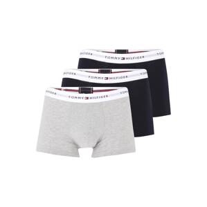 Tommy Hilfiger Underwear Boxeralsók 'Essential'  éjkék / szürke melír / piros / fehér