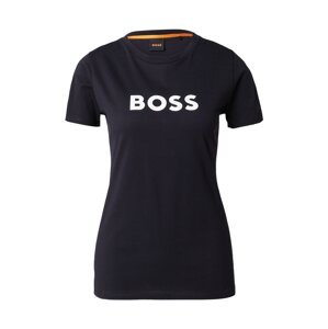 BOSS Orange Póló 'Elogo 5'  fekete / fehér
