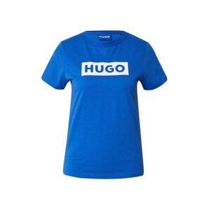 HUGO Blue Póló 'Classic'  királykék / fehér