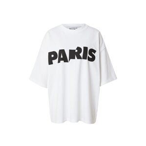TOPSHOP Póló 'Paris'  fekete / fehér